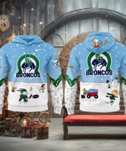 Swift Current Broncos Peanuts & Snoopy Night Fans Favorites Limited Hoodie Cap