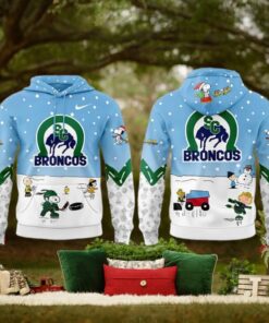 Swift Current Broncos Peanuts & Snoopy Night Fans Favorites Limited Hoodie Cap