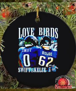 Swift Kelce love birds ornament