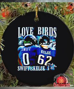 Swift Kelce love birds ornament
