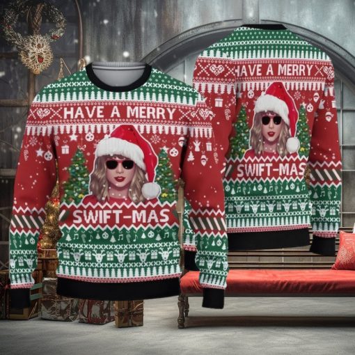 Swifties Ugly Christmas Sweater, Taylor All Over Print Sweater