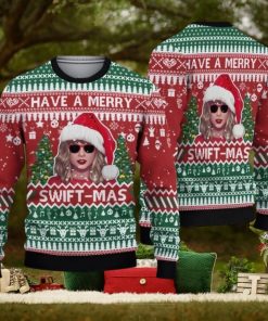 Swifties Ugly Christmas Sweater, Taylor All Over Print Sweater