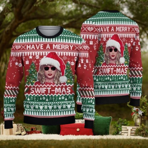 Swifties Ugly Christmas Sweater, Taylor All Over Print Sweater