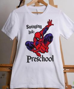 Swinging Into Preschool Marvel School shirt