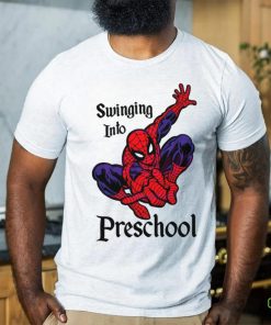 Swinging Into Preschool Marvel School shirt