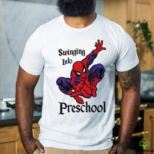 Swinging Into Preschool Marvel School shirt