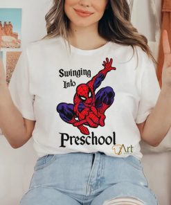 Swinging Into Preschool Marvel School shirt