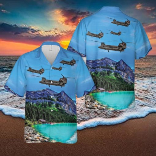 Swiss Air Force Boeing CH 47 Chinook Hawaiian Shirt