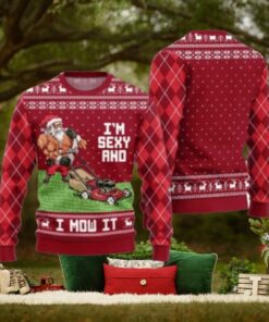 Swole Santa Sexy And Mow It Ugly Christmas Sweater