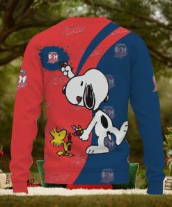 Sydney Roosters Snoopy Cute Heart American Sports Team Ugly Xmas Sweater AOP Gift Holidays