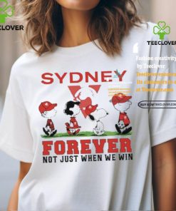 Sydney Snoopy Abbey Road Forever Not Just When We Win Shirt