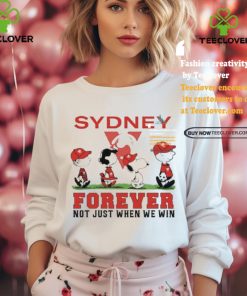 Sydney Snoopy Abbey Road Forever Not Just When We Win Shirt