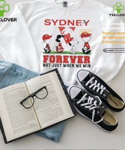Sydney Snoopy Abbey Road Forever Not Just When We Win Shirt