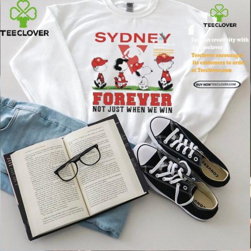 Sydney Snoopy Abbey Road Forever Not Just When We Win Shirt
