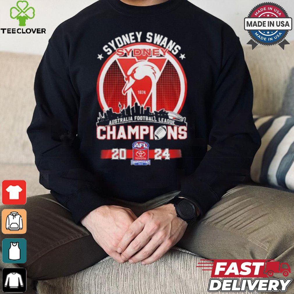 Sydney Swans AFL Champions 2024 Skyline Shirt Sydney Swans AFL Champions 2024 Skyline Shirt