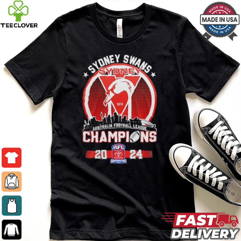 Sydney Swans AFL Champions 2024 Skyline Shirt Sydney Swans AFL Champions 2024 Skyline Shirt