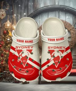 Sydney Swans AFL Classic Custom Name Crocs Clogs Shoes