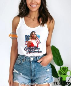 Sydney Sweeney God Bless America Flag T Shirts