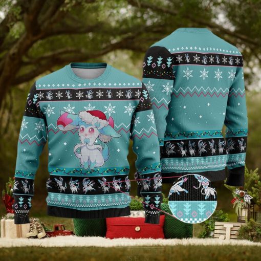Sylveon Sylveon Anime Sylveon Xmas Pocket Monster Gift Ugly Christmas Sweater For Men And Women