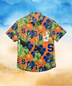 Syracuse Orange Floral Hawaiian Shirt