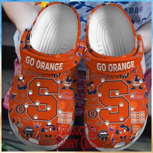 Syracuse Orange Football Crocs Shoes