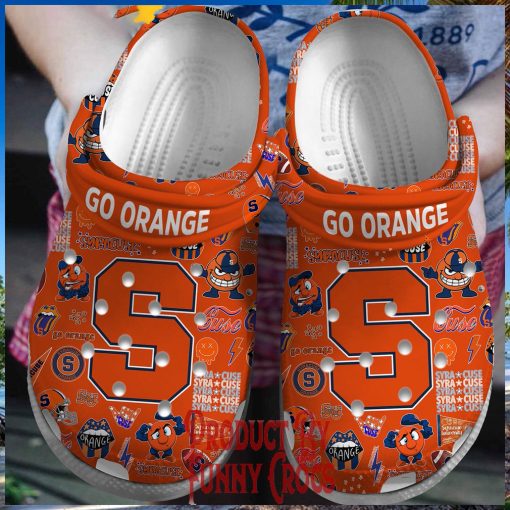 Syracuse Orange Football Crocs Shoes