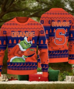 Syracuse Orange Grinch Ugly Christmas Sweater