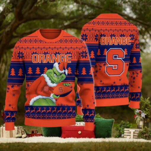 Syracuse Orange Grinch Ugly Christmas Sweater
