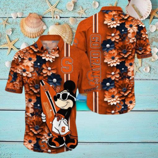 Syracuse Orange Hawaiian Shirt Mickey Love Surfing Trending Summer Gift