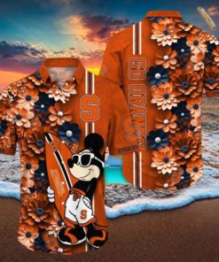 Syracuse Orange Hawaiian Shirt Mickey Love Surfing Trending Summer Gift