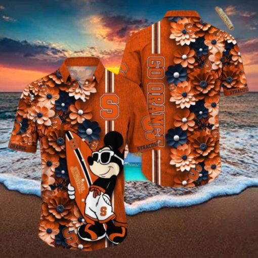 Syracuse Orange Hawaiian Shirt Mickey Love Surfing Trending Summer Gift