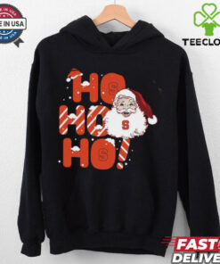 Syracuse Orange Ho Ho Ho Santa Claus Christmas shirt