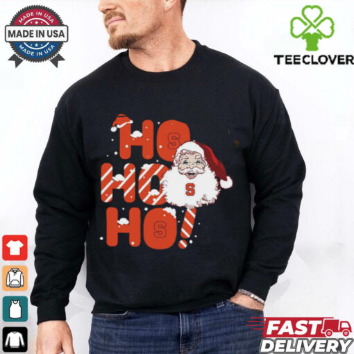 Syracuse Orange Ho Ho Ho Santa Claus Christmas shirt