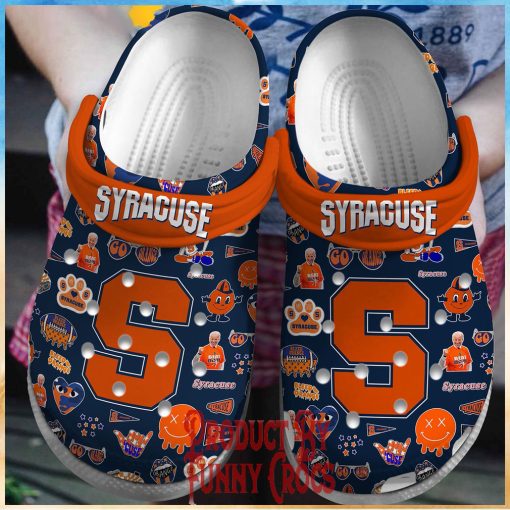 Syracuse Orange Logo Pattern Crocs Gifts For Fans