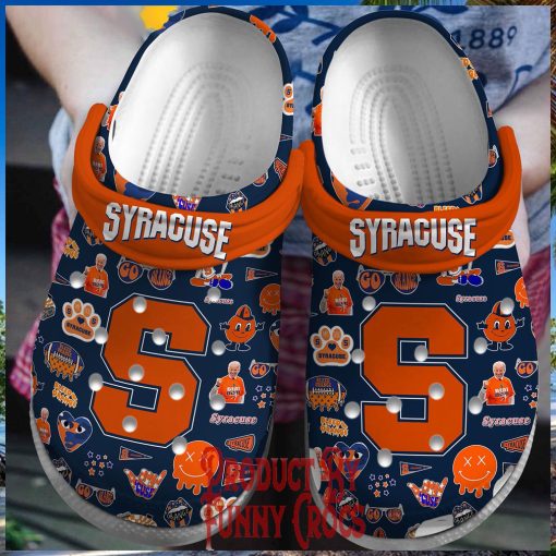 Syracuse Orange Logo Pattern Crocs Gifts For Fans