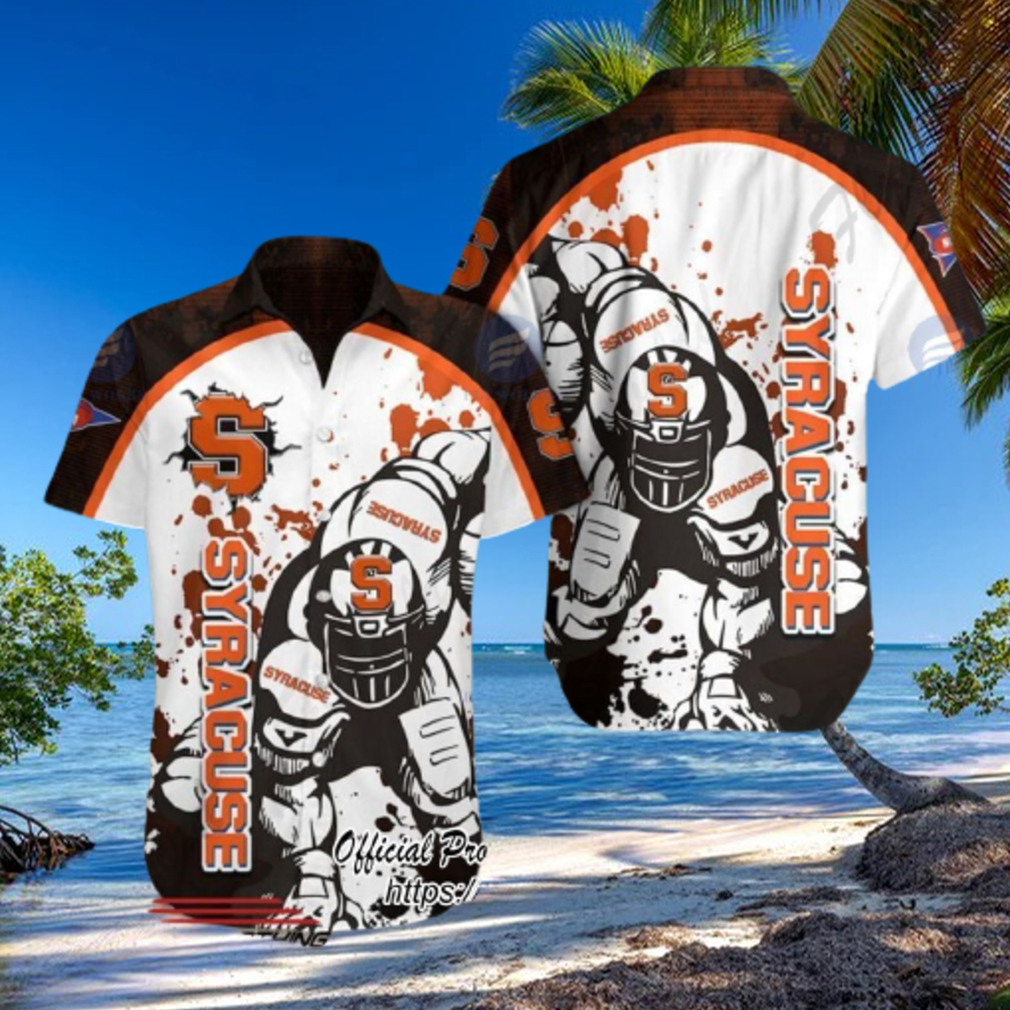 Syracuse Orange NCAA Player Paint Flakes Black Orange Hawaiian Shirt Syracuse Orange NCAA Player Paint Flakes Black Orange Hawaiian Shirt
