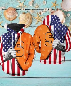 Syracuse Orange NCAA US Flag 3D Printed Hoodie