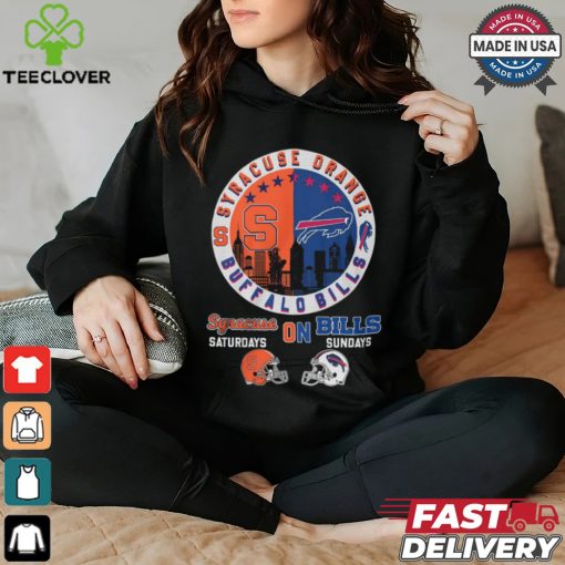 Syracuse Orange On Saturdays Buffalo Bills On Sundays T Shirt