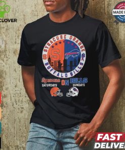 Syracuse Orange On Saturdays Buffalo Bills On Sundays T Shirt