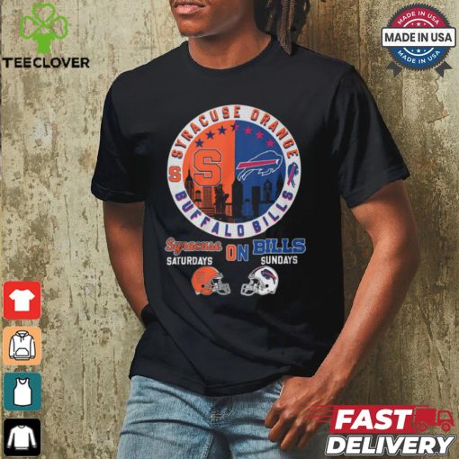 Syracuse Orange On Saturdays Buffalo Bills On Sundays T Shirt
