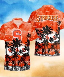 Syracuse Orange Palms Tree Hawaiian Shirt