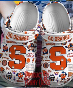 Syracuse Orange White Crocs 1