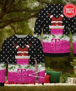 T Mobile Wool Santa Claus In Funnels Logo Ugly Christmas Sweater