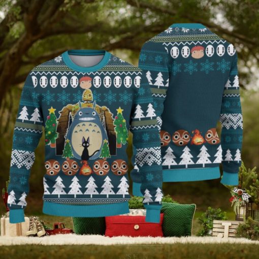 T O T O R O Christmas Gift For Holiday A N I M E 3D Ugly Christmas Sweater