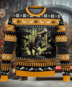 T Rex Jurassic Park World Ugly Sweater