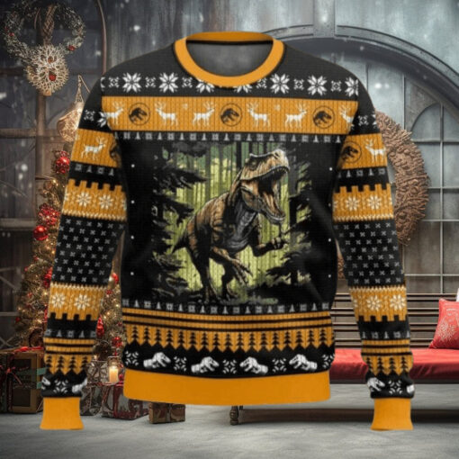 T Rex Jurassic Park World Ugly Sweater