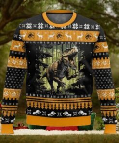 T Rex Jurassic Park World Ugly Sweater