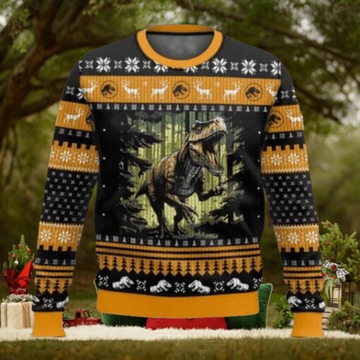 T Rex Jurassic Park World Ugly Sweater