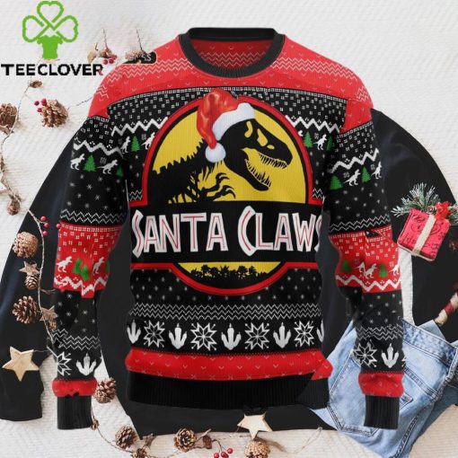 T Rex Santa Claws Christmas Ugly Christmas Sweater Sweatshirt