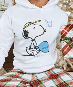 T hoodie, sweater, longsleeve, shirt v-neck, t-shirt mezza manica Snoopy Padel Club